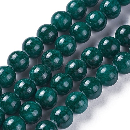 Natural Yellow Jade Beads Strands G-L508-17-10mm-1