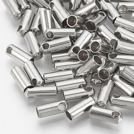 Tarnish Resistant 201 Stainless Steel Cord Ends STAS-S028-31-1
