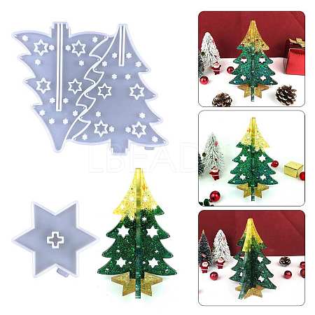 DIY Christmas Tree Display Decoration Food Grade Silicone Molds XMAS-PW0001-040-1