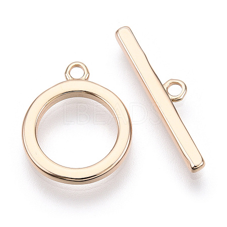 Brass Toggle Clasps X-KK-E057-09G-1