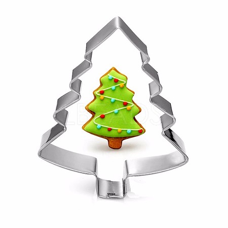 304 Stainless Steel Christmas Cookie Cutters DIY-E012-62-1