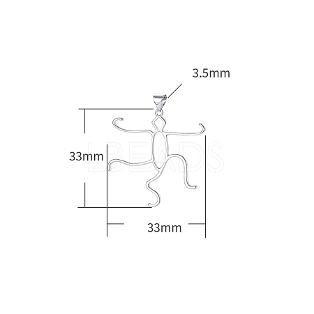 Brass Pendants Cabochon Setting PW-WG77390-03-1