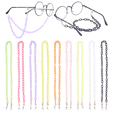   9Pcs 9 Colors Eyeglasses Chains AJEW-PH0002-61-1