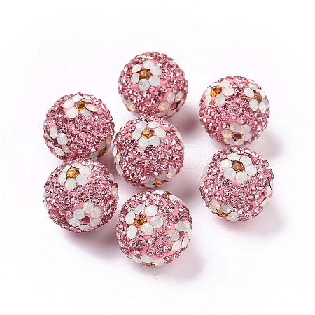 Polymer Clay Rhinestone Beads RB-L029-03L-1