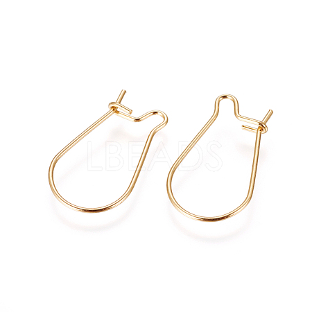 316 Surgical Stainless Steel Hoop Earrings Findings STAS-F216-01G-1