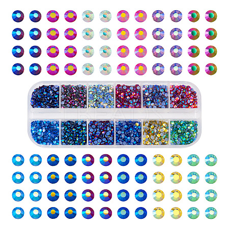 48G 12 Colors Glass Hotfix Rhinestone DIY-TA0004-53-1