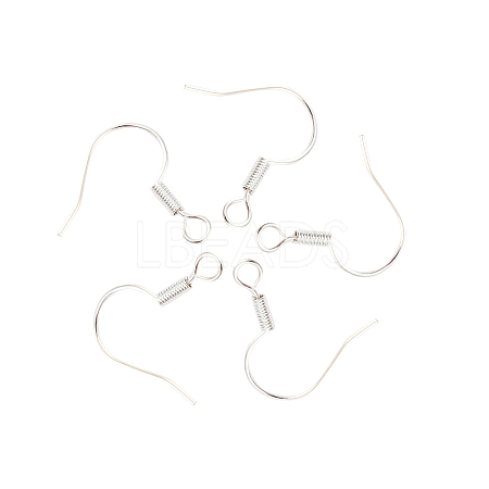 Brass Earring Hooks KK-Q363-S-NF-1