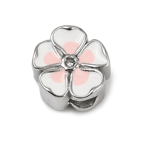 304 Stainless Steel European Beads STAS-O097-47P-01-1
