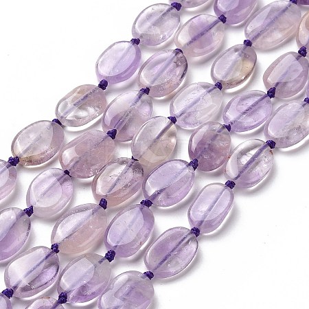 Natural Ametheyst Beads Strands G-P478-01-1