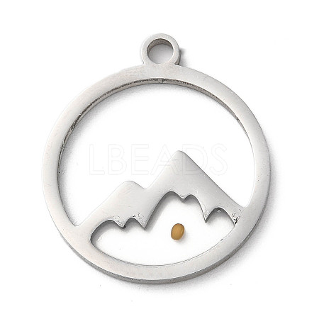 Non-Tarnish 201 Stainless Steel Pendants LS-STAS-D041-17P-1