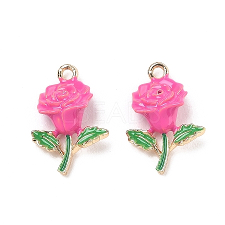 Alloy Enamel Pendants AL-CBA1C50-03G-03-1