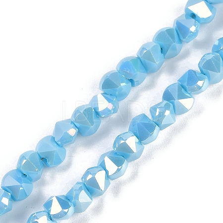 Electroplate Glass Beads Strands EGLA-B009-05A-07-1