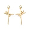 Rack Plating Brass Pendants LS-KK-C004-05G-1
