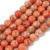 Dyed Natural Regalite/Imperial Jasper/Sea Sediment Jasper Beads Strands G-B124-C01-18-1