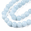 Natural Chalcedony Beads Strands X-G-S333-8mm-004-3