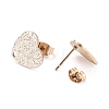 Ion Plating(IP) 304 Stainless Steel Stud Earring Findings LS-STAS-I183-02B-RG-3
