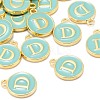 Golden Plated Alloy Enamel Charms X-ENAM-S118-05D-4