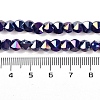 Electroplate Glass Beads Strands EGLA-B009-05A-05-4