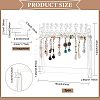Transparent Acrylic Earring Display Stands EDIS-WH0029-12-2