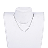 304 Stainless Steel Chain Necklaces NJEW-JN02767-4