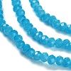 Baking Paint Imitation Jade Glass Bead Strands X-DGLA-A034-J2MM-A13-3