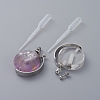 Rotatable Natural Quartz Perfume Bottle Pendants G-M362-01P-4