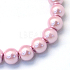 Baking Painted Pearlized Glass Pearl Round Bead Strands X-HY-Q330-8mm-47-2
