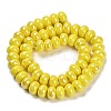Glazed Porcelain Rondelle Beads PORC-Q001-01J-2
