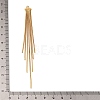 Brass Square Snake Chain Tassel Big Pendants KK-G510-10G-3