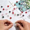 20Pcs Handmade Lampwork Bumpy Beads LAMP-SZ0001-52C-4