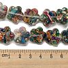 Dyed Natural Imperial Jasper with Resin Beads Strands G-G083-G05-01-4