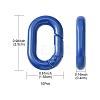 10Pcs Spray Painted Alloy Spring Gate Rings FIND-YW0001-75-4