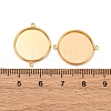 Brass Connector Cabochon Settings KK-F898-21E-G-3