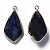 Natural Sodalite Charms G-Q998-029F-3
