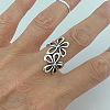 Flower Alloy Cuff Rings FS-WG4C66B-01-1