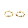 Brass Micro Pave Clear Cubic Zirconia Bead Frame KK-H495-03KCG-3