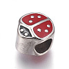 304 Stainless Steel European Beads STAS-F195-124P-2