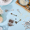 32Pcs 8 Styles Alloy Coffee Tea Spoon PALLOY-DR00002-4