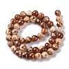 Natural Fire Crackle Agate Beads Strands G-G163-A01-02-3