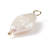 Natural Keshi Pearl Pendants X-PALLOY-JF01932-4
