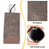 3Pcs 3 Color Snake Skin Pattern Imitation Leather Slip-in Glasses Cases AJEW-GF0006-54-4