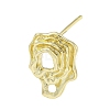 Brass Stud Earring Findings KK-R154-05G-1