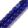 Handmade Lampwork Chevron Beads Strands LAMP-K041-01B-21-1