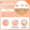 100Pcs Round Natural Sunstone Beads G-OC0001-37-2