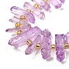 Natural Quartz Crystal Beads Strands G-F800-C20-3
