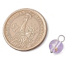 Baking Paint Glass Beads Charms PALLOY-JF03132-02-2