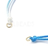 Gradient Color Adjustable Braided Nylon Cord Bracelet Making AJEW-JB01163-02-3