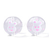 Transparent Glass with Enamel Beads LAMP-T011-28B-2
