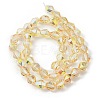 Electroplate Glass Beads Strands EGLA-L045-H-HP01-2