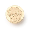 Golden Tone Wax Seal Brass Stamp Heads AJEW-U008-03G-03-1